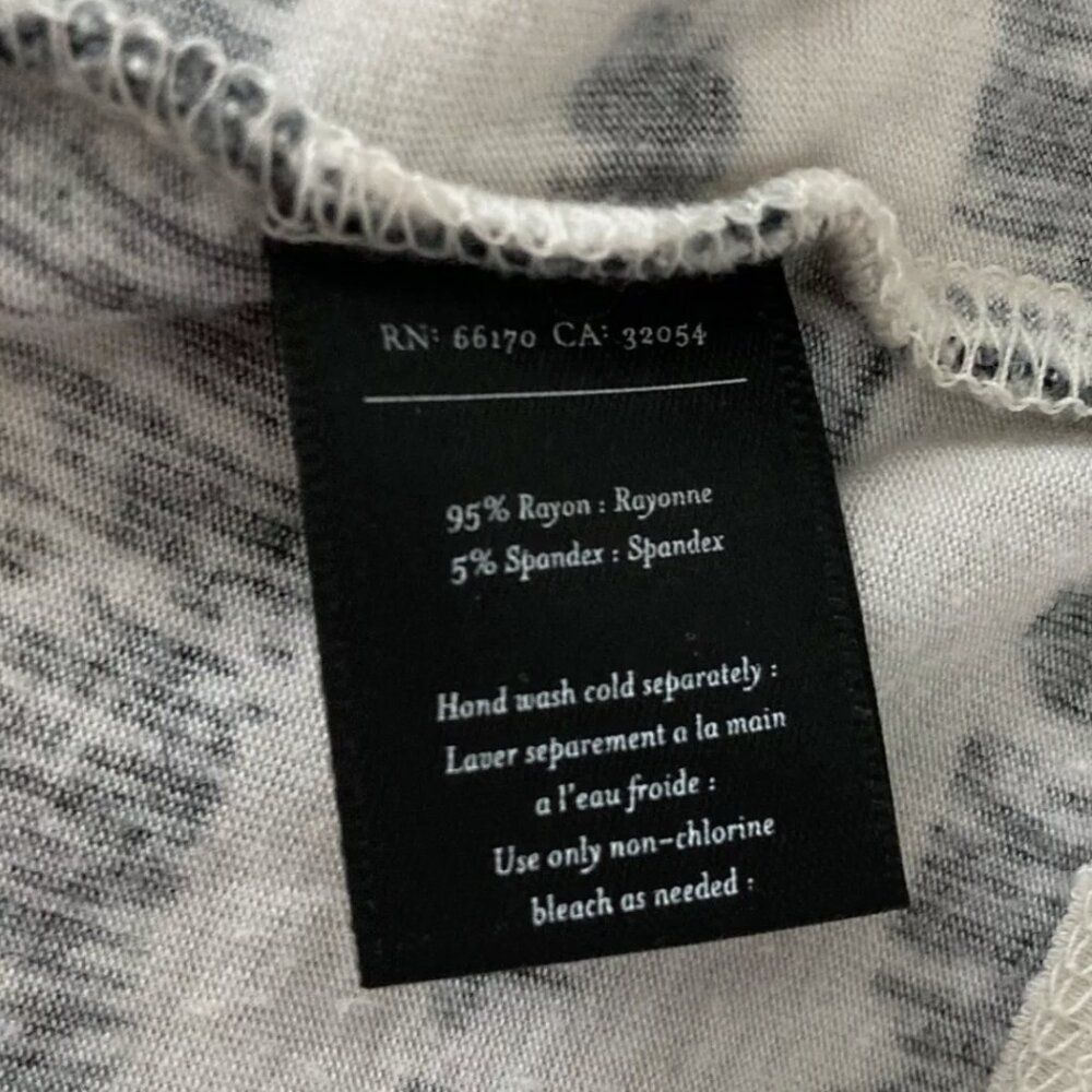 Anthropologie Deletta Dress Small Black White Striped abstract Jersey Stretch S - Picture 8 of 10
